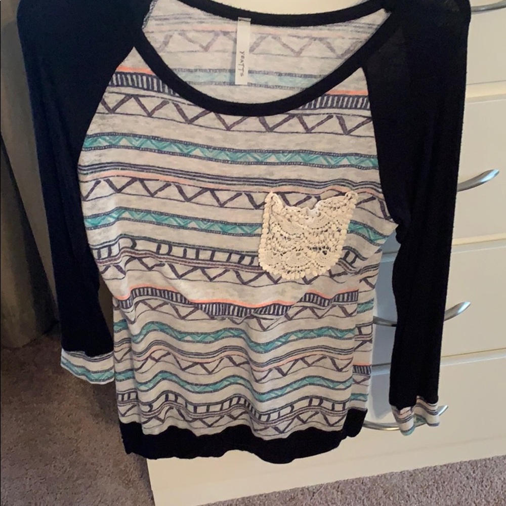 Long Sleeve Multi Colored Shirt